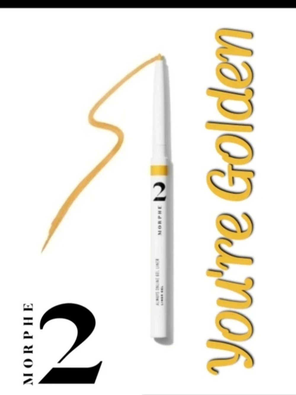 Morphe Metallic Eyeliner Pencil in Golden Yellow